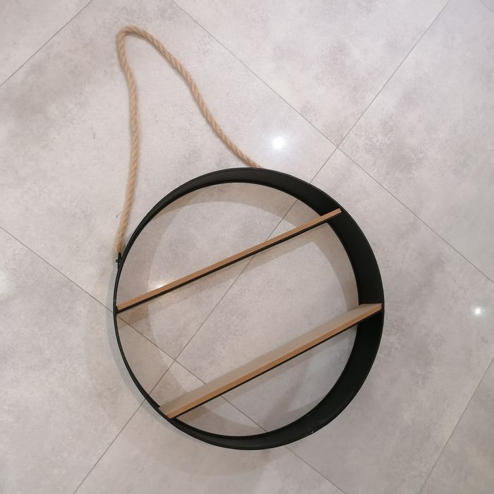 Loftowa półka metalowa fi 53cm