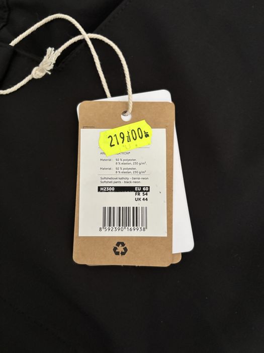 Spodnie softshell męskie ARDON czarne NOWE
