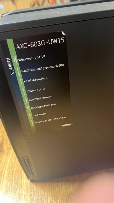 Komputer Acer AXC-603G-UW15
