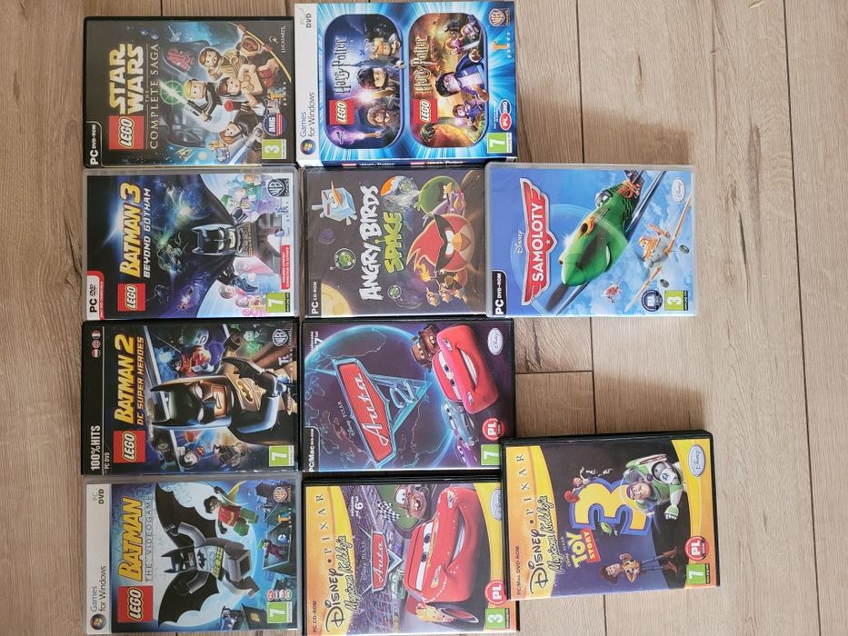 Zestaw 9 gier PC DVD