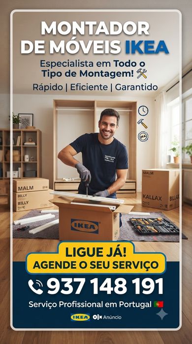Montagem de Móveis Profissional (IKEA, Conforama, JYSK) – Ligue Já!