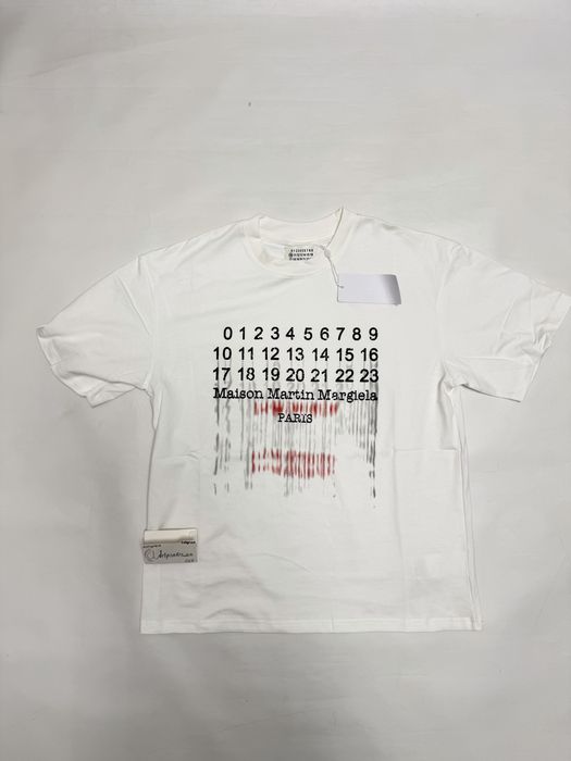 Футболка Maison Margiela Painted White S M l vetements balenciaga rick owens