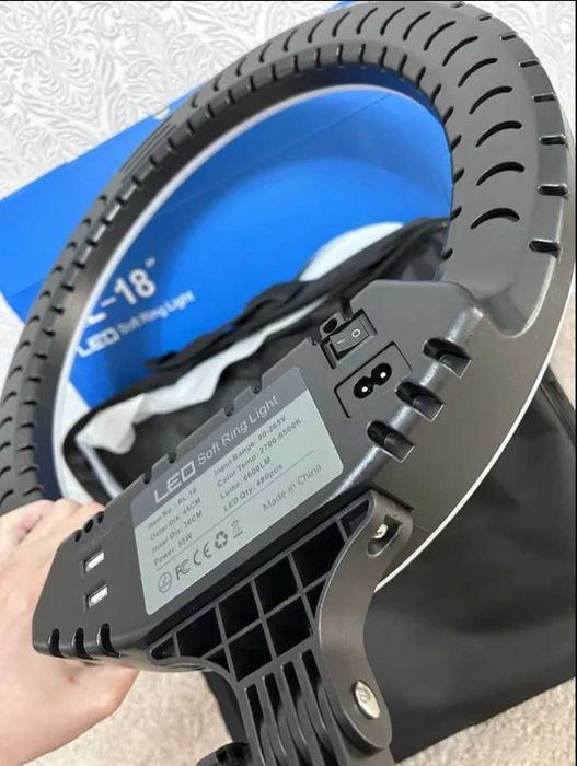 Кольцевая лампа LED RL-18 на 45 см + полная комплектация