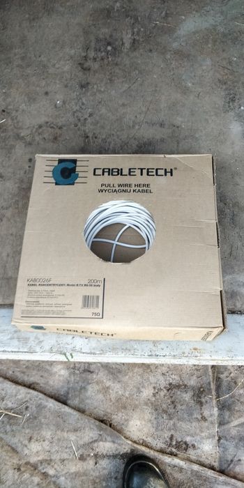 Kabel koncentryczny R-TV RG-59 5.7mm biały 200m