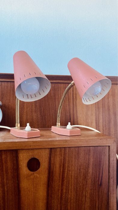 Conjunto de 2 candeeiros anos 70