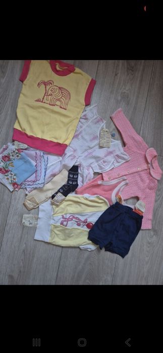 Nowe dziecięce oryginalne ubrania z czasów prl-u