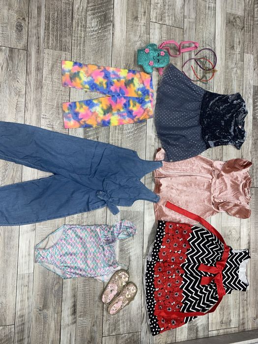 Пакет летних вещей на девочку 4-5 л 110-116 р.