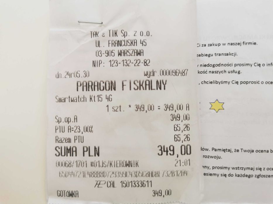 Smartwatch KidWatch KT15 na gwarancji zegarek dzwoniący