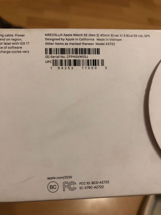 Apple Watch se2  Silver