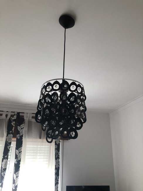 Candeeiro de design moderno - preto