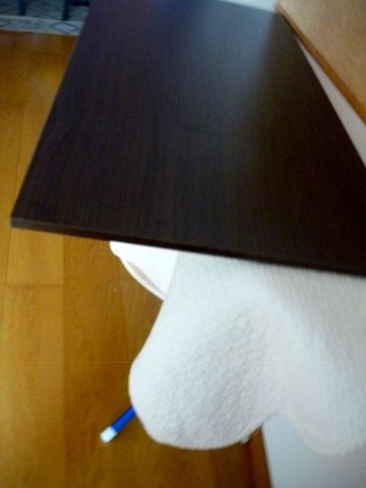 Prateleira em madeira para Mesa Lack IKEA