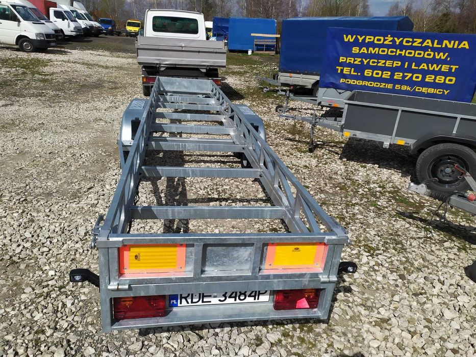 Wynajem Dłużyca 6 m DMC 750 kg,Wynajem Przyczep, Lawet, Wywrotek
