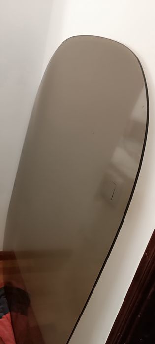 Tampo de vidro para mesa oval