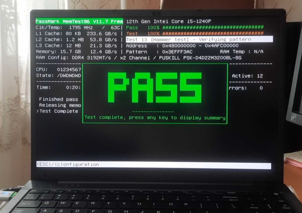 DDR4 8GB 3200MHz SODIMM Puskill Нова протестована оперативна пам'ять для ноутбуків