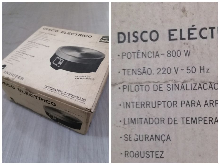 DISCO eléctrico NOVO sem USO - fabrico nacional 
NOVO sem uso