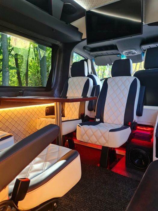 Mercedes sprinter VIP przewóz osób transfery LOTNISKO transport koncer