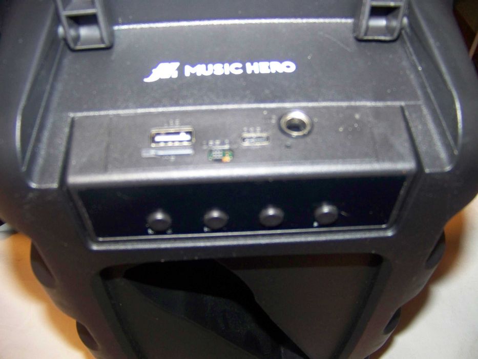 colunas para USB e microfone