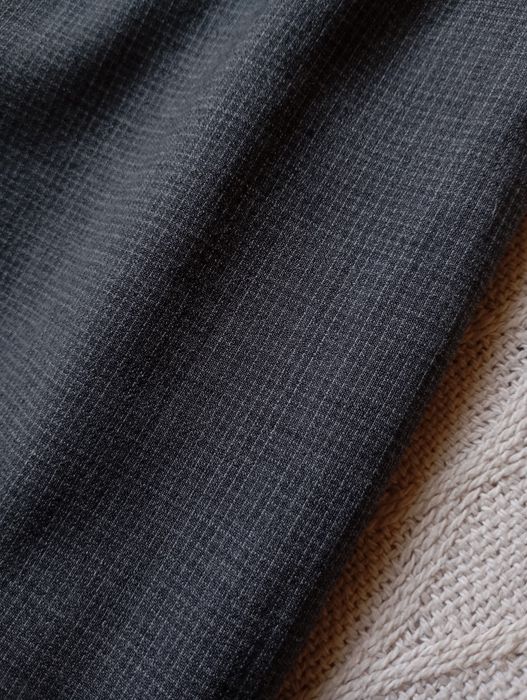 MASSIMO DUTTI 54R wełniana marynarka jasno szara w drobną kratkę