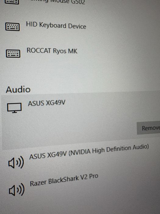 Monitor asus xg49v