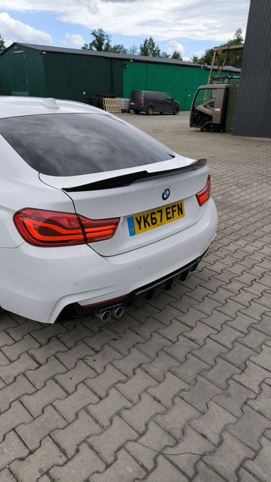 BMW F32 F36 Spoiler Lotka Dokładka Tylna M4 CS Czarny Połysk
