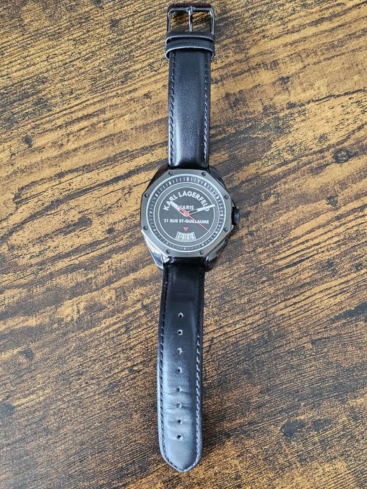 Zegarek męski Karl Lagerfeld Klassic K Leather Strap