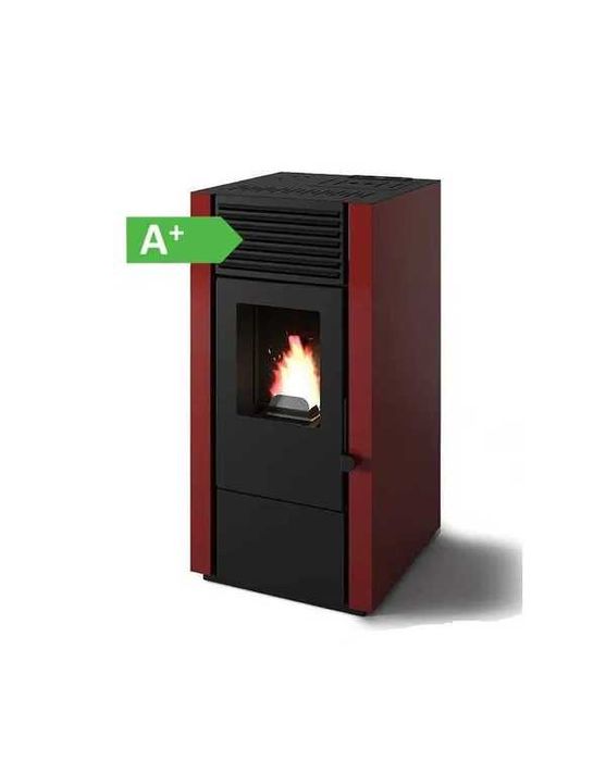 Piecyk na pellet Marisa 9 kW czerwony NADMUCH DGP