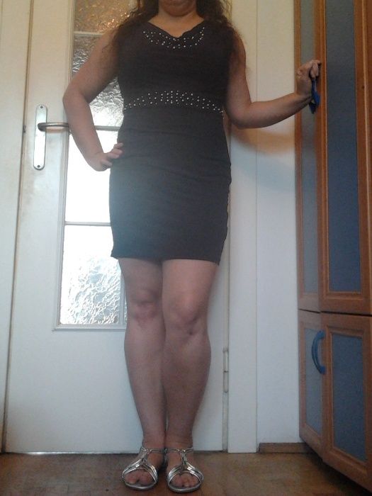 sukienka czarno biala