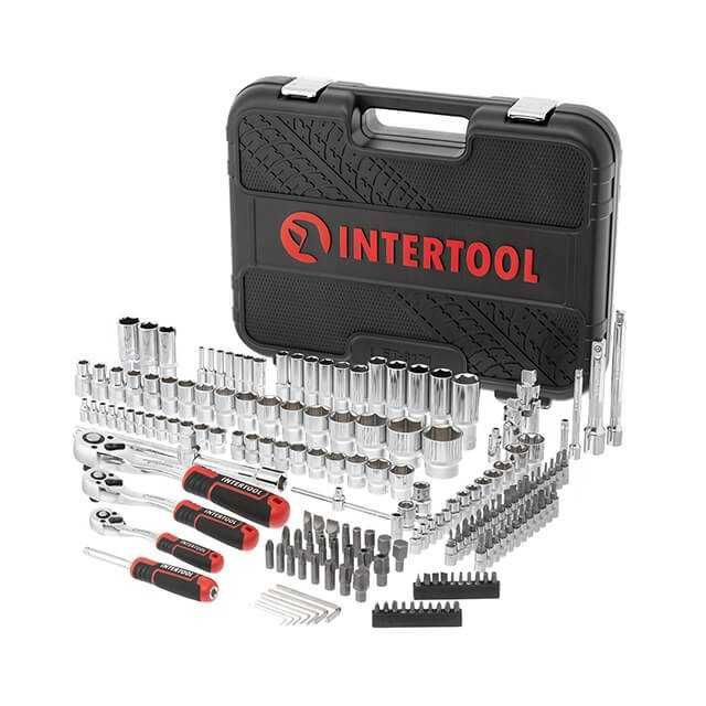 Набор инструментов 1/2" & 3/8" & 1/4", 171ед. INTERTOOL ET-8171. Новий