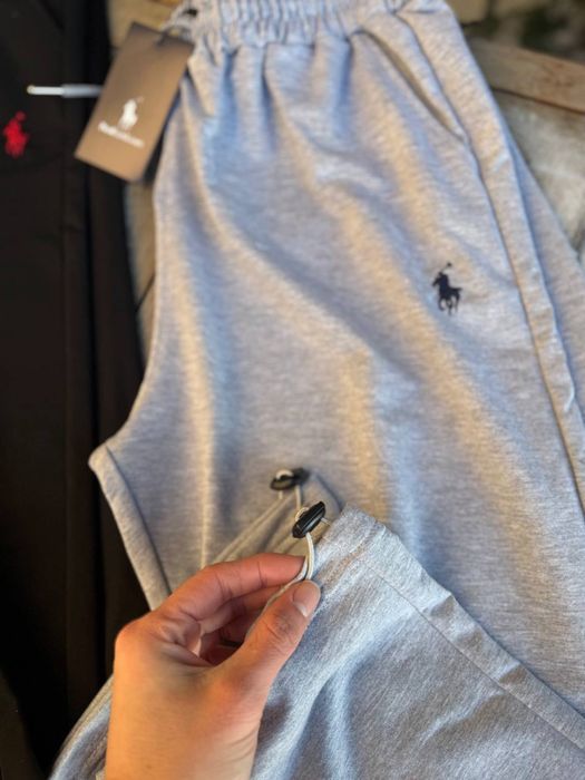 Штани Polo Ralph Lauren чорні чоловічі широкі штаны Поло Ральф серые