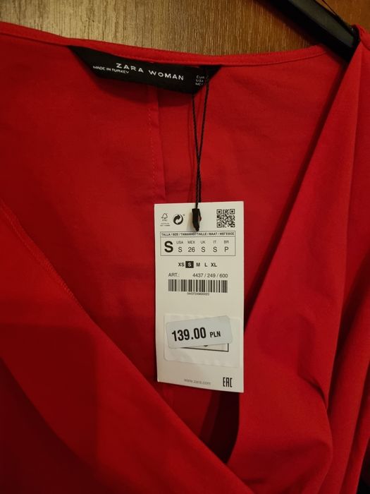 Zara meksykańska sukienka