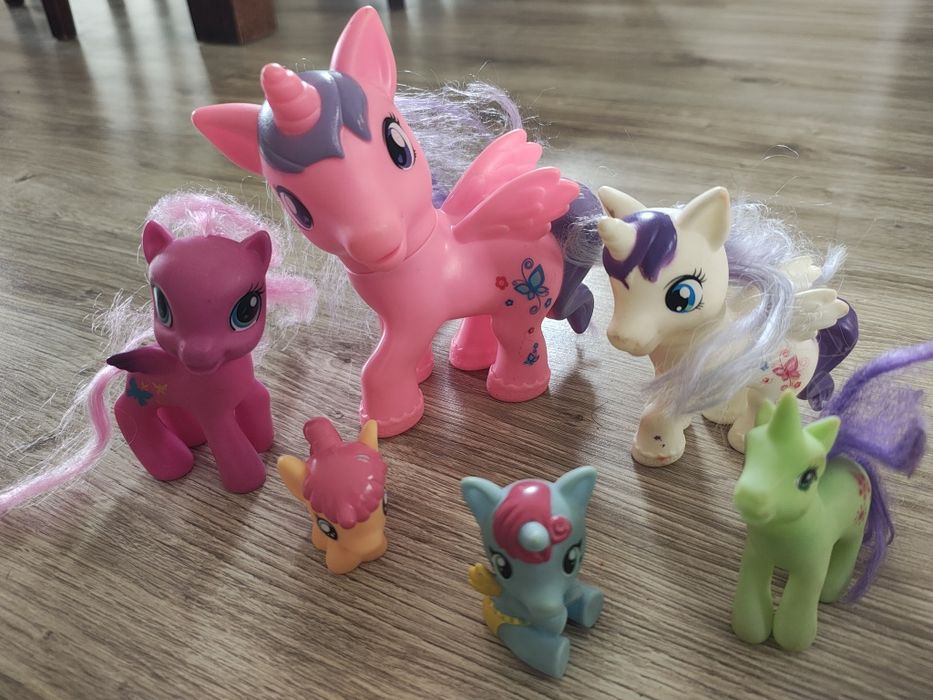 Kucyki 6 sztuk dla dziewczynki