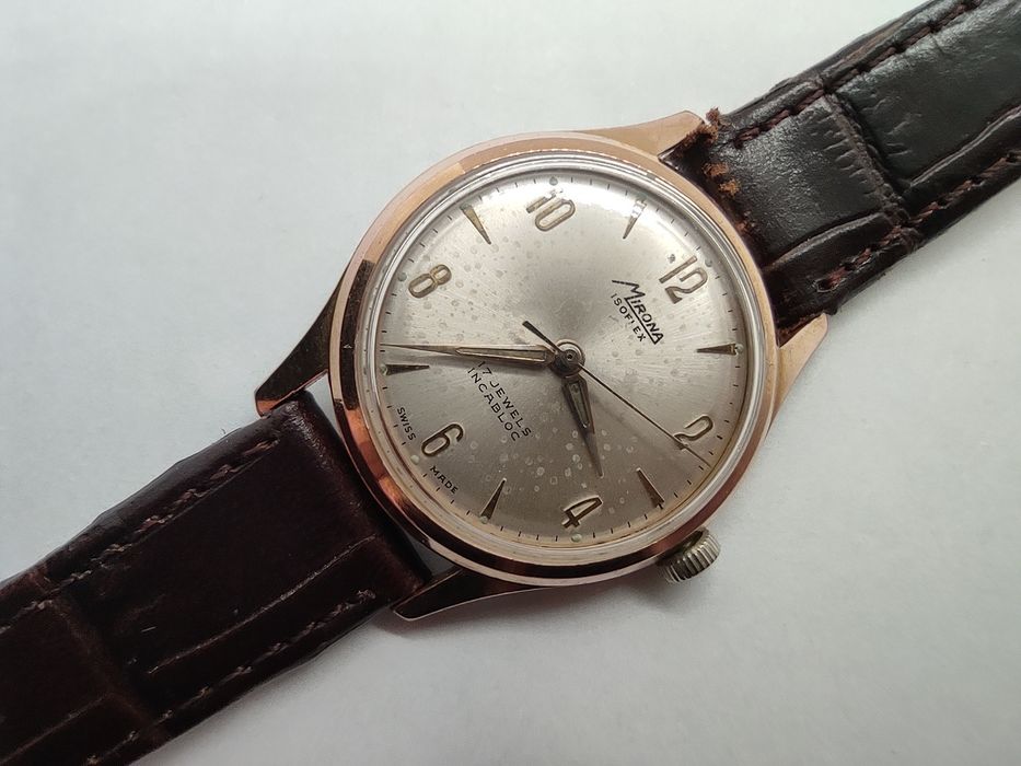 Zegarek Swiss vintage złocony