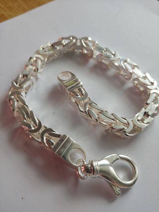 Splot królewski srebrna bransoletka srebro bransoleta rękodzieło