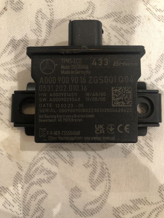 Modulo controle sensor pressao de pneus mercedes cla