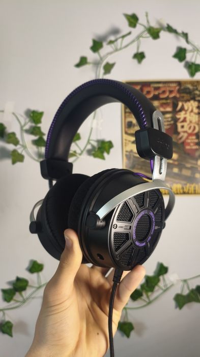 FIFINE AmpliGame H19 — ігрові навушники Open-Back | 53 мм | 7.1 | RGB