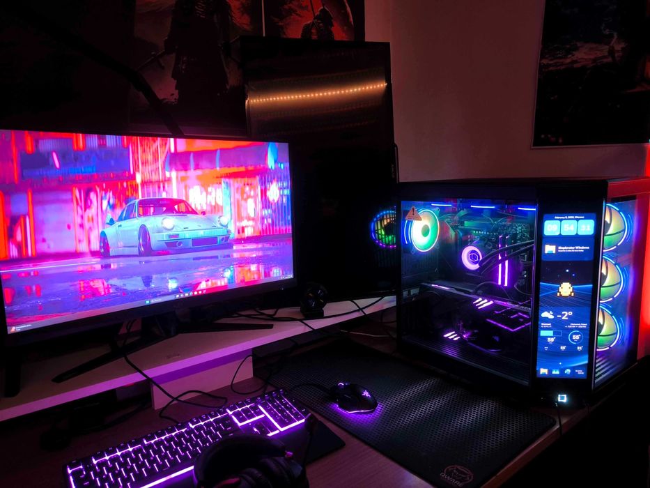 Komputer Gamingowy (zestaw) mocny z dotykowa obudowa MSI 4070 32GB RAM