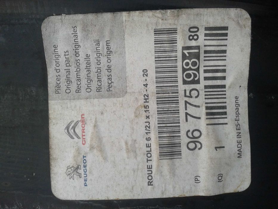 oryginalna r15 felga 4x108 citroen c3 c4 c5 ds3 mielec berlingo cactus