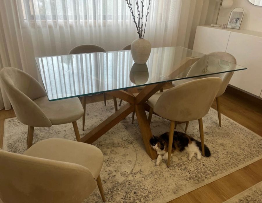 Mesa de jantar 160x90cm