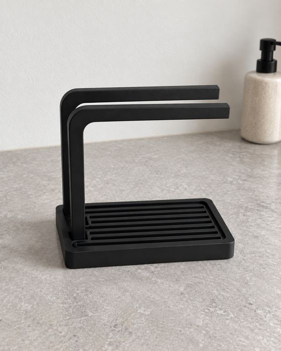 CleanNest - Organizador de Cozinha 2 em 1- Suporte para Panos, Esponjas e Utensílios