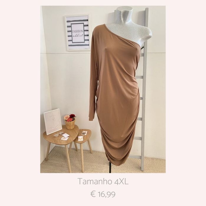 Vestido Mini Midi Maxi Plus Size XL+ Casual Verão