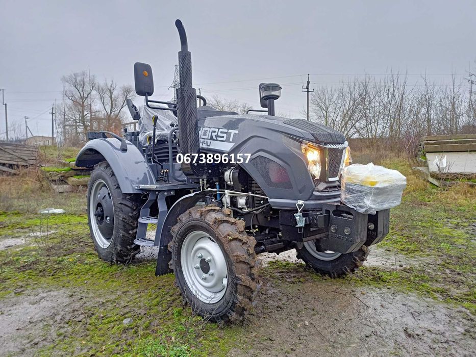 Мінітрактор HORST G 244 U (24 к.с., 4х4, ГУР) двигун КМ385ВТ, КПП (4+1)х2, 2 гідроциліндри, шини 6.5-16/9.5-24, Безкоштовна доставка Кредитуємо!