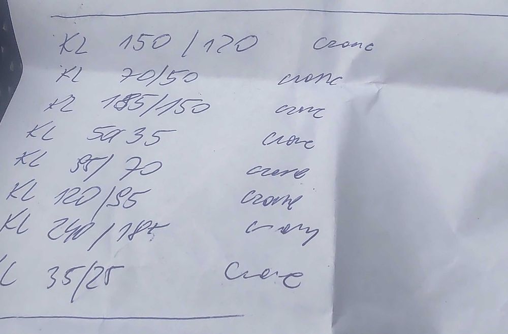 Klauke KL matryce do praski kablowej do zaciskania końcówek kablowych