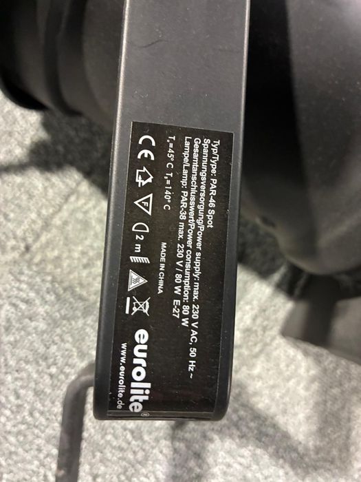 Focos Eurolite PAR-46 spot E-27