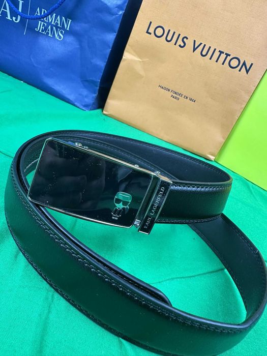 Pasek klamra czarny meski tommy hilfiger nowość karl plein Premium