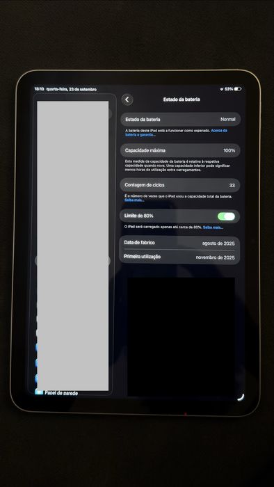 Ipad 11 A16 128gb + caneta + capa