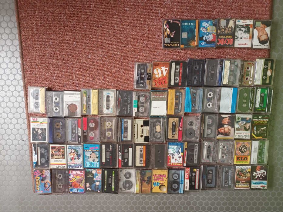 Kasety magnetofonowe 70 szt.