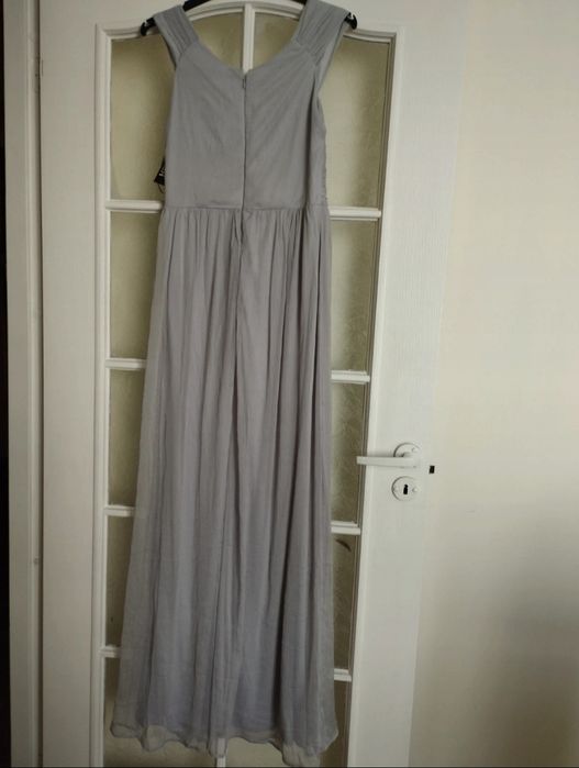 Błękitna sukienka maxi idealna na wesele,rozmiar 36