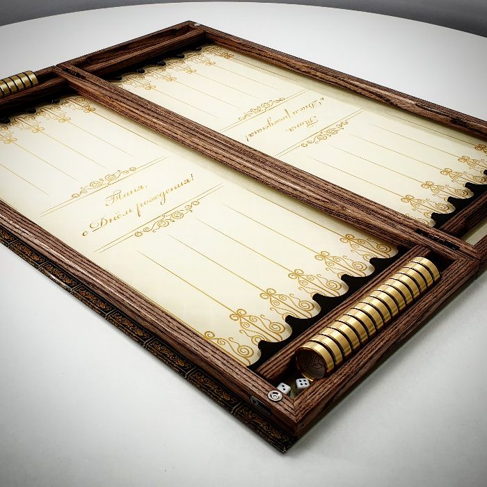 Нарды из прочного стекла + дизайн под заказ от бренда Art-limit. Нарди