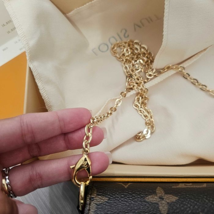 Mala Louis Vuitton Pochette Félicie Monogram Flap Pouch