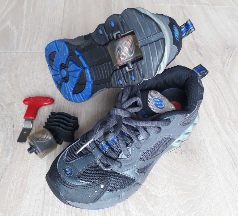 Super buty z rolką butorolki rolki Heelys rozm 35 - granatowe